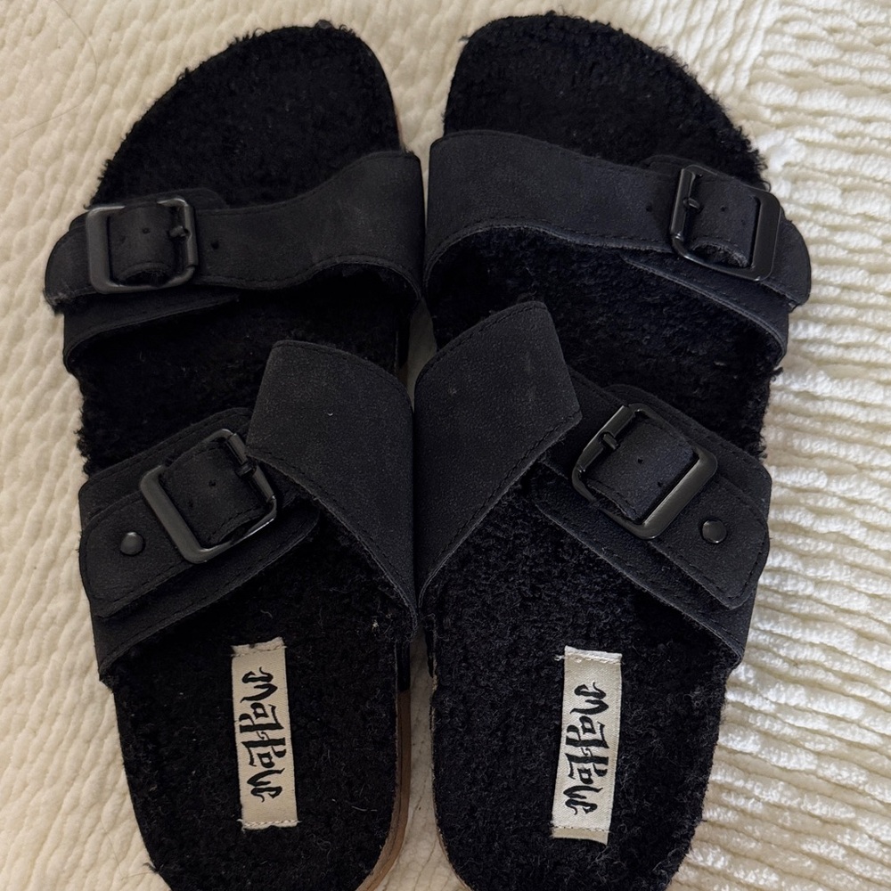 Matilda Black Buckle Sandals